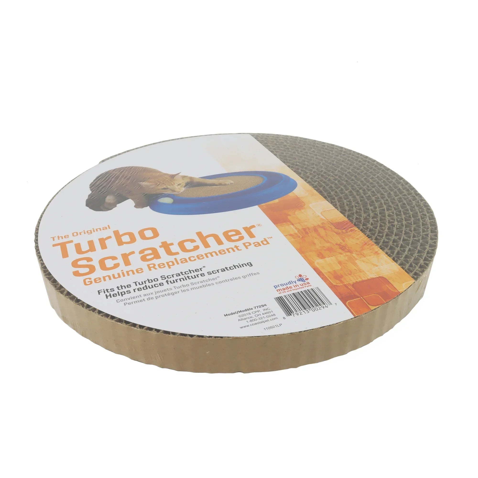 Wholesale Price with free shipping across the USA for (4 pack) Morovilla Turbo Scratcher Replacement Pad Recycled Cardboard - Manji Distributors