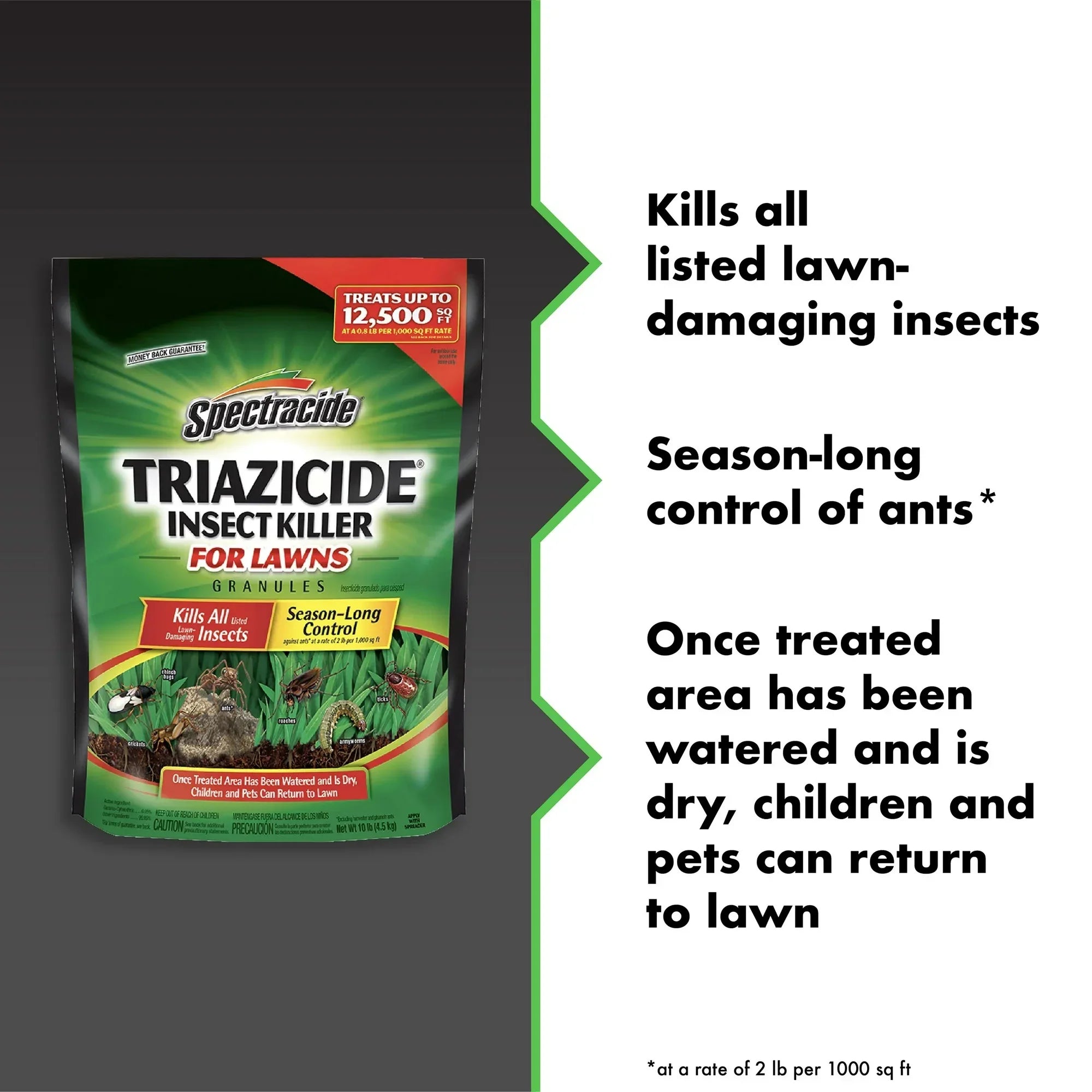 Wholesale Price with free shipping across the USA for Spectracide Triazicide Insect Killer for Lawns, Granules Kill Lawn-Damaging Insects, 20 lb - Manji Distributors