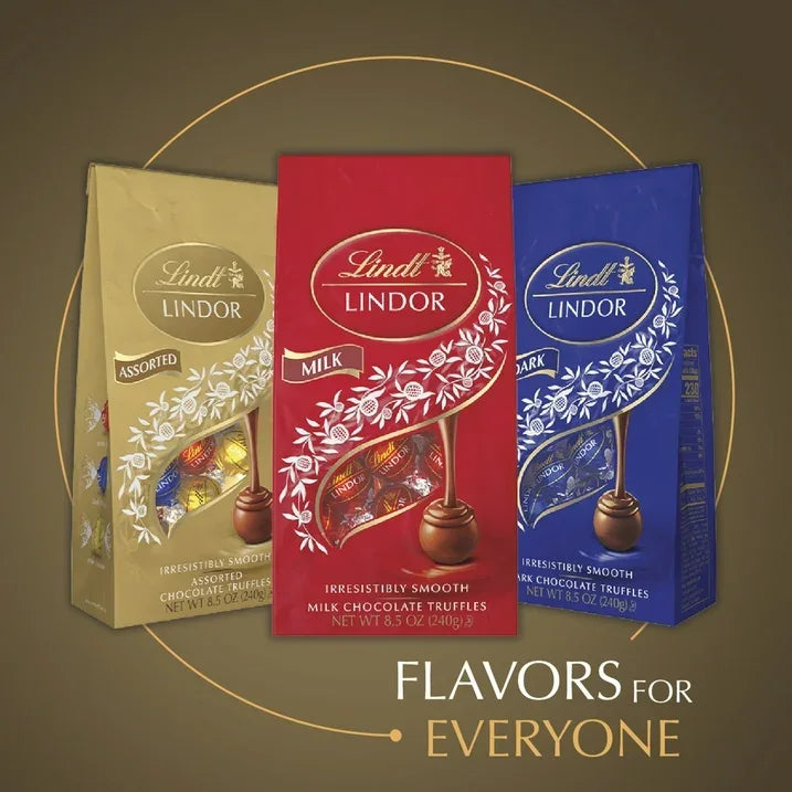 Wholesale Price with free shipping across the USA for Lindt Lindor Assorted Chocolate Candy Truffles, 5.1 oz, Bag - Manji Distributors