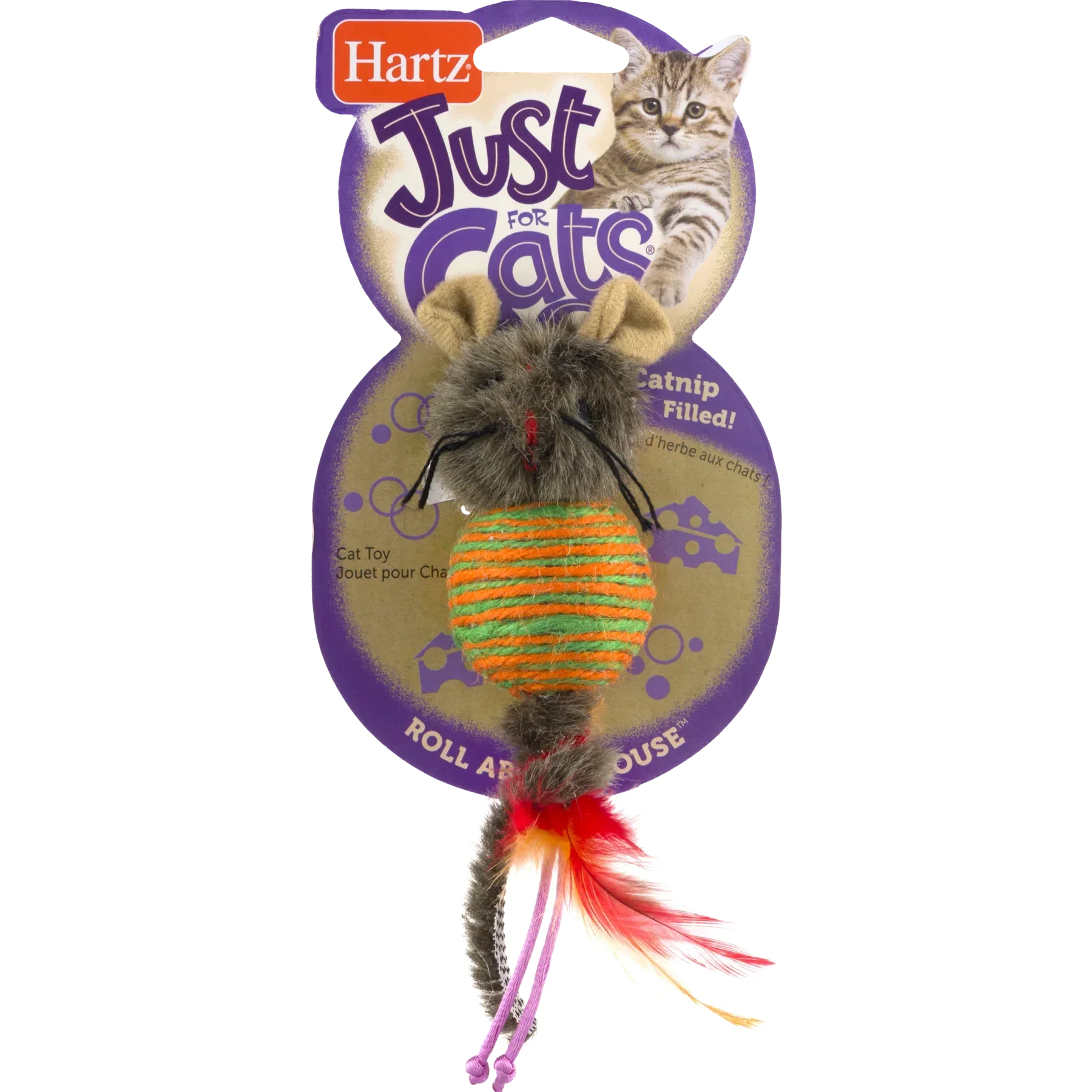 Wholesale Price with free shipping across the USA for Hartz Just for Cats Roll About Mouse Cat Toy, 1ct - Manji Distributors