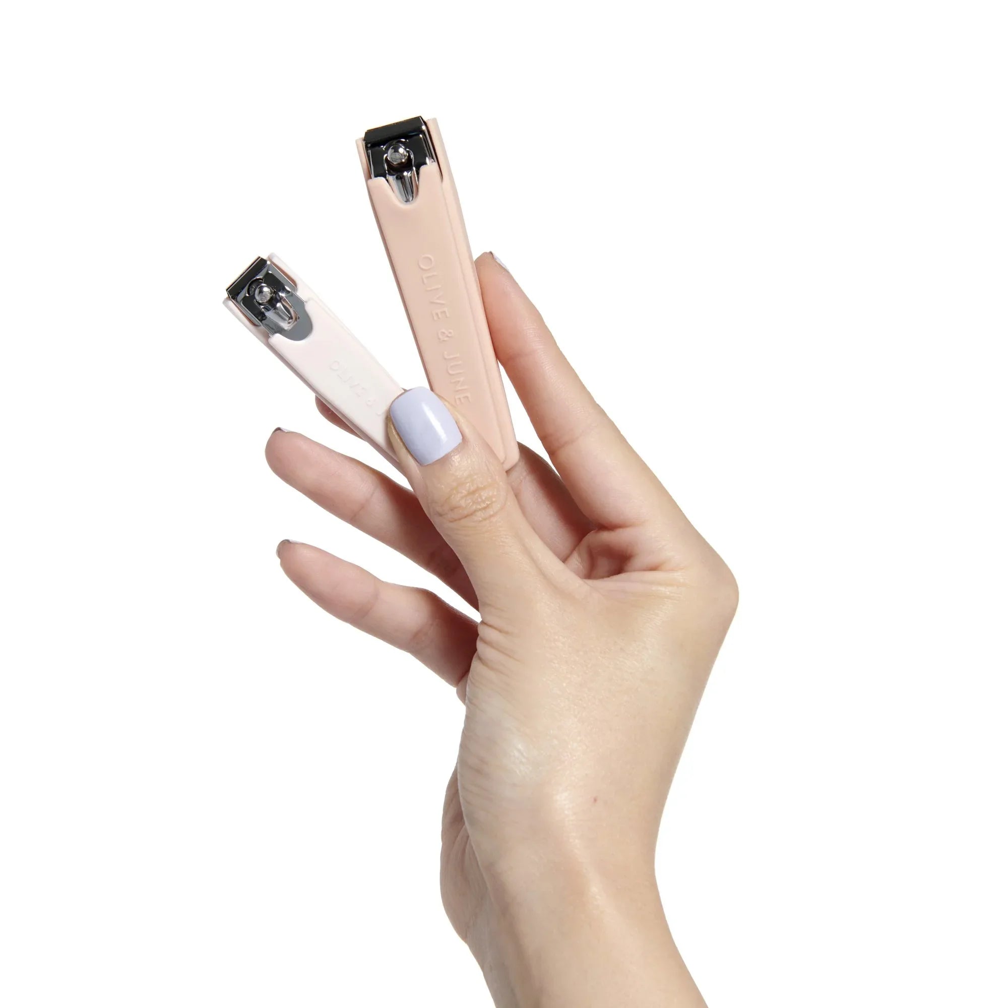 Wholesale Price with free shipping across the USA for Olive & June Mani & Pedi Clippers, 2 Count, Pink - Manji Distributors