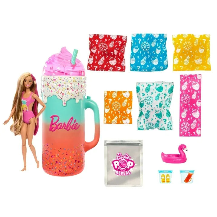 Wholesale Price with free shipping across the USA for Barbie Pop Reveal Rise & Surprise Gift Set with Scented Doll, Squishy Scented Pet & More - Manji Distributors