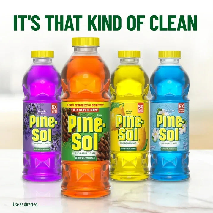 Wholesale Price with free shipping across the USA for (6 pack) Pine-Sol Multi-Surface Floor Cleaner, Lemon Fresh, 60 Fluid Ounces - Manji Distributors