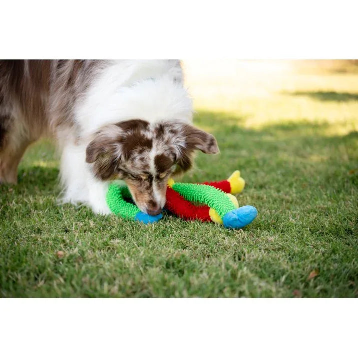 Wholesale Price with free shipping across the USA for Vibrant Life Multicrew Monkey Plush Dog Toy, Six Squeakers, 18