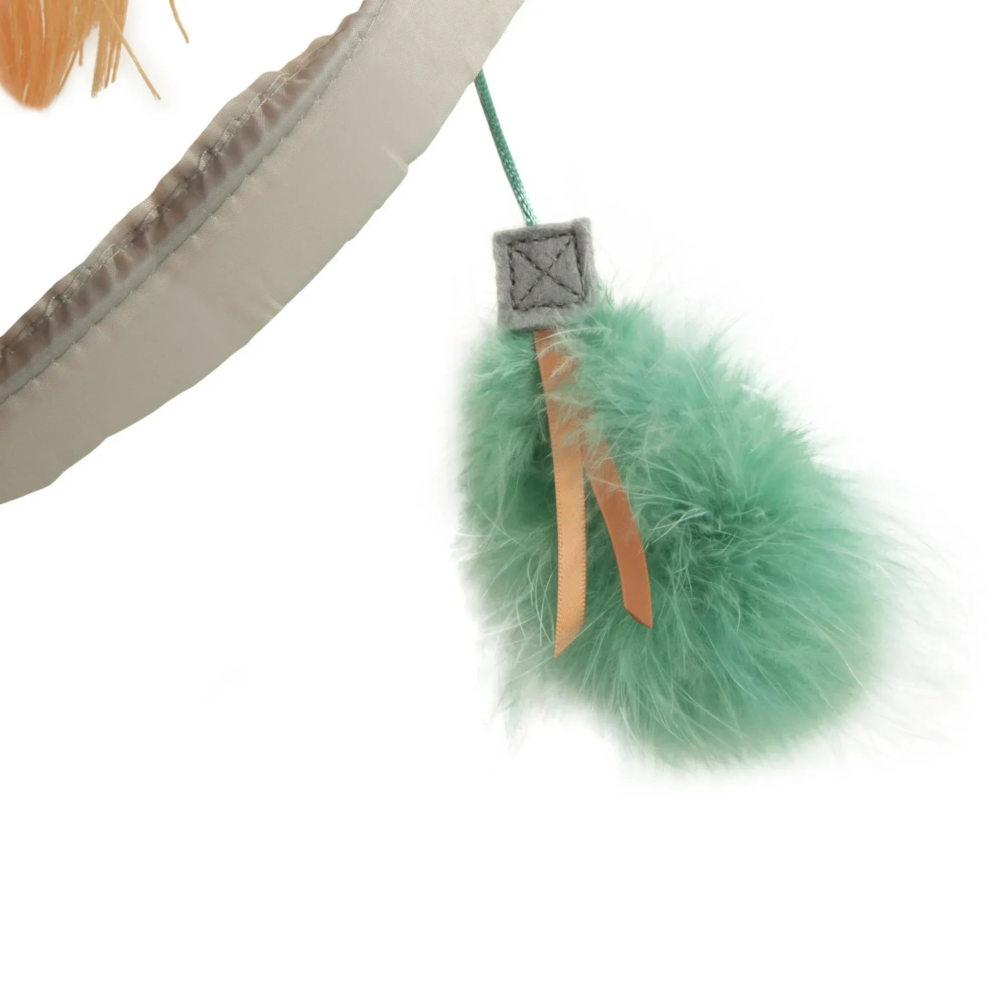 Wholesale Price with free shipping across the USA for SmartyKat Fringe Frenzy Cat Hideout with Tunnel Cat Toy Entrance, Grey, One Size - Manji Distributors