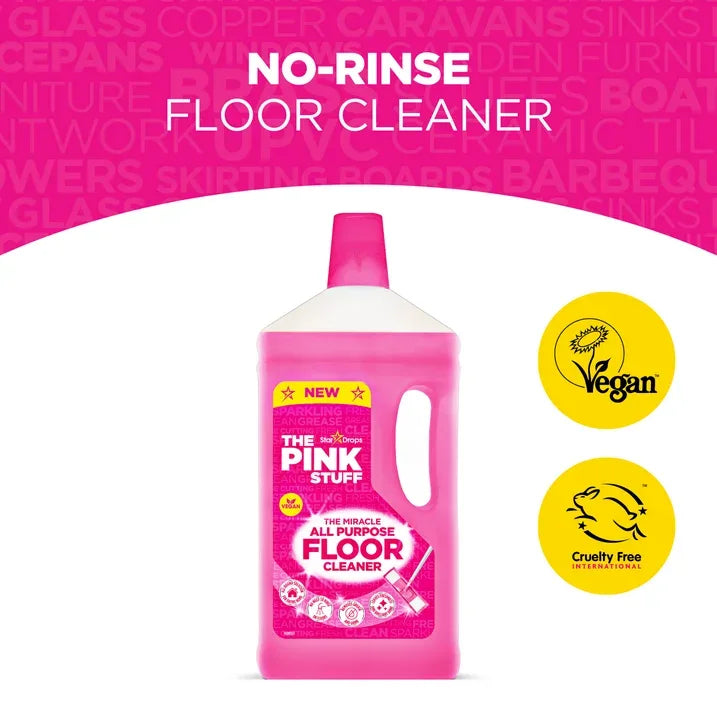 Wholesale Price with free shipping across the USA for The Pink Stuff, Miracle All-Purpose Liquid Floor Cleaner, 33.8 fl. oz. - Manji Distributors