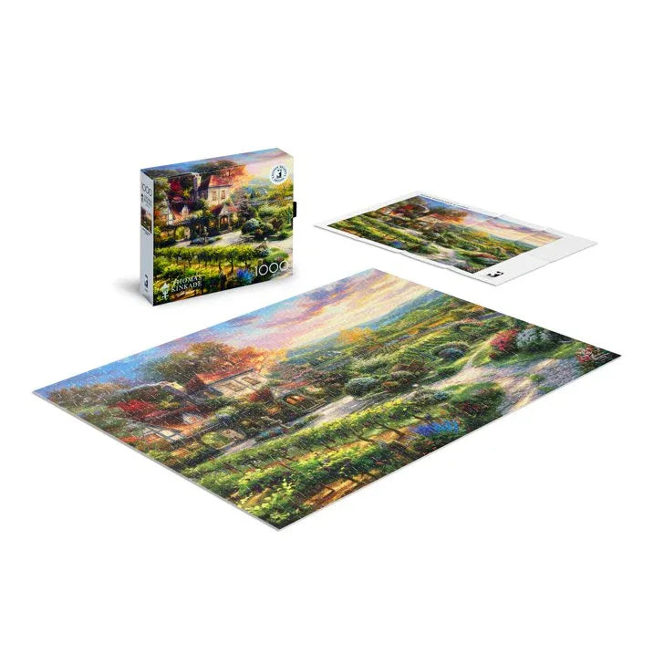 Wholesale Price with free shipping across the USA for Buffalo Games Silver Select Thomas Kinkade Wine Country Living 1000-Piece Interlocking Jigsaw Puzzle for Adults Ages 14+ - Manji Distributors