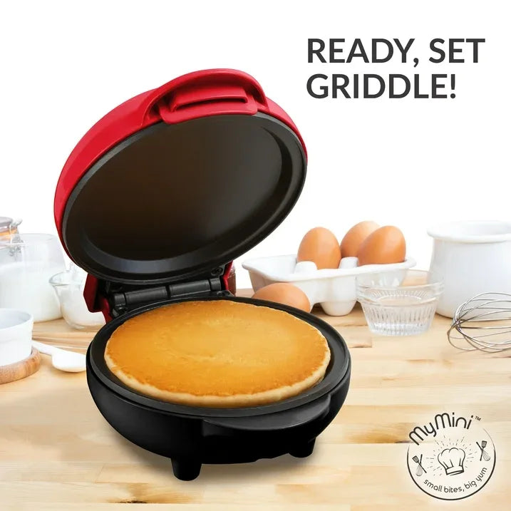 Wholesale Price with free shipping across the USA for MyMini 550-Watt Red Pancake Griddle - Manji Distributors