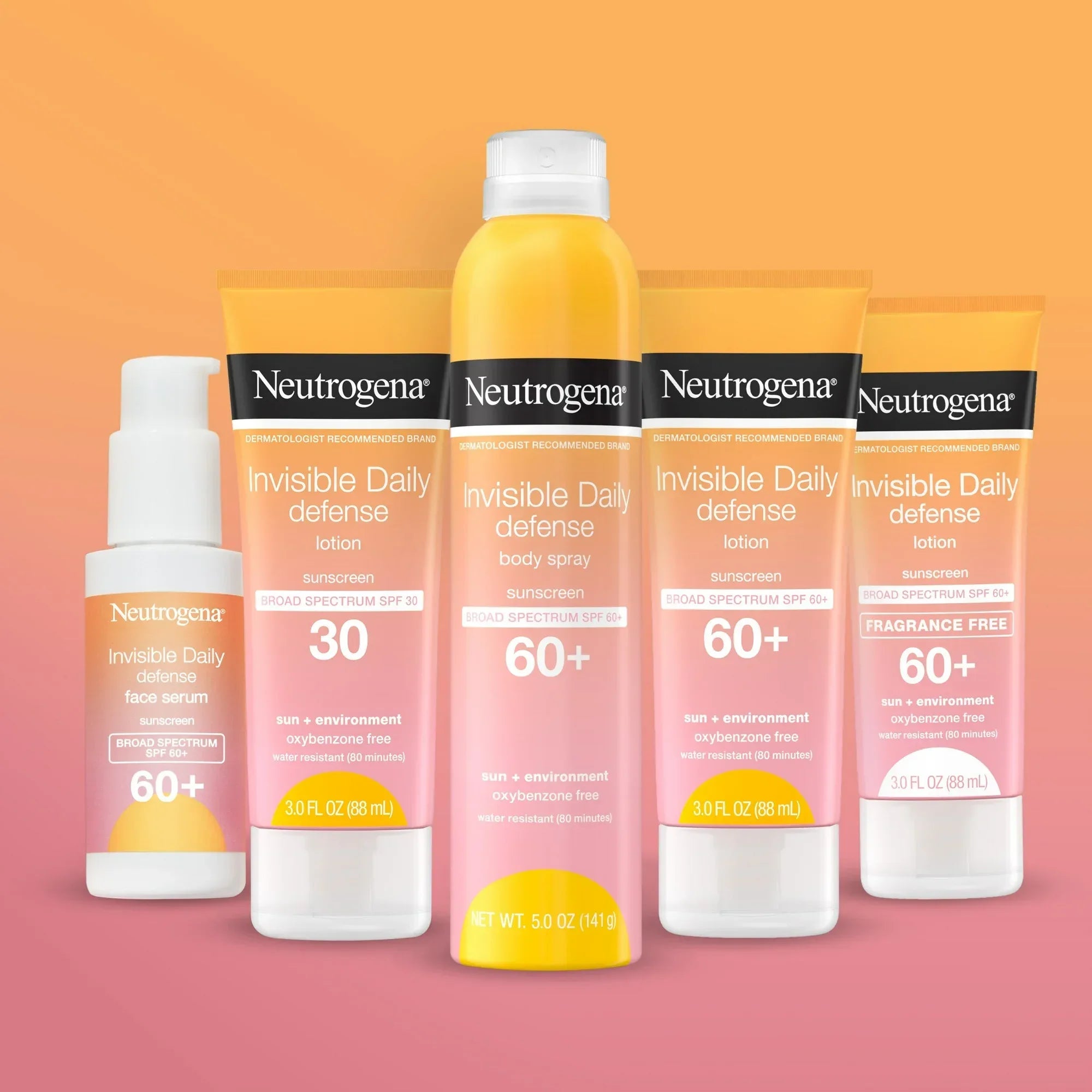 Wholesale Price with free shipping across the USA for Neutrogena Invisible Daily Defense Travel Sunscreen Spray, SPF 60, 5 fl oz - Manji Distributors
