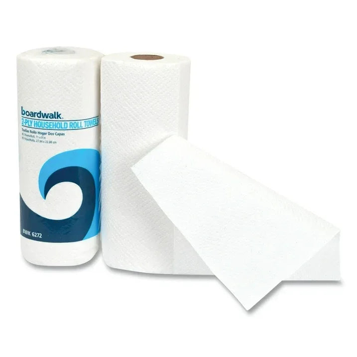 Wholesale Price with free shipping across the USA for Boardwalk Kitchen Roll Towel, 30 Rolls/Carton, 85 Sheets/Roll, 2-ply, 11 x 9, White - Manji Distributors