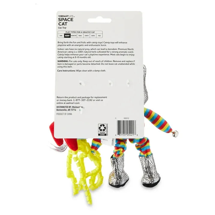 Wholesale Price with free shipping across the USA for Vibrant Life Cat Toy - Space Cat Toys, 2 Pack with Catnip - Manji Distributors