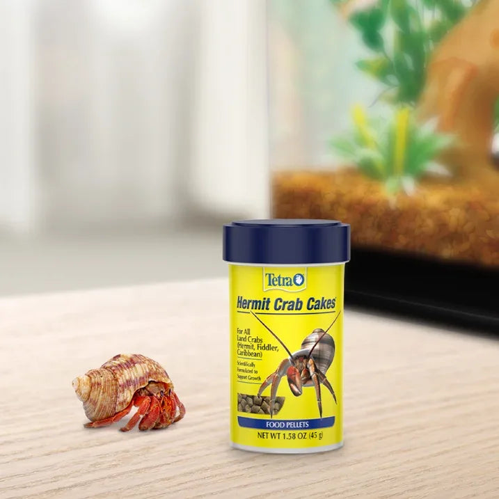 Wholesale Price with free shipping across the USA for Tetra Hermit Crab Cakes Food Pellets for All Land Crabs, 1.58 oz - Manji Distributors