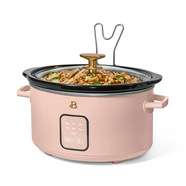 Wholesale Price with free shipping across the USA for Beautiful 4Qt Slow Cooker with Touch-Activated Display, Rose by Drew Barrymore - Manji Distributors