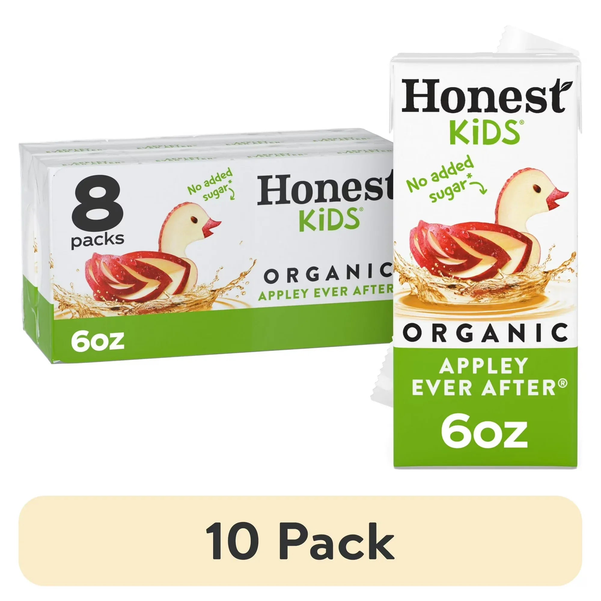 Wholesale Price with free shipping across the USA for (10 pack) Honest Kids Organic Appley Ever After Fruit Juice, 6 fl oz, 8 Juice Boxes - Manji Distributors