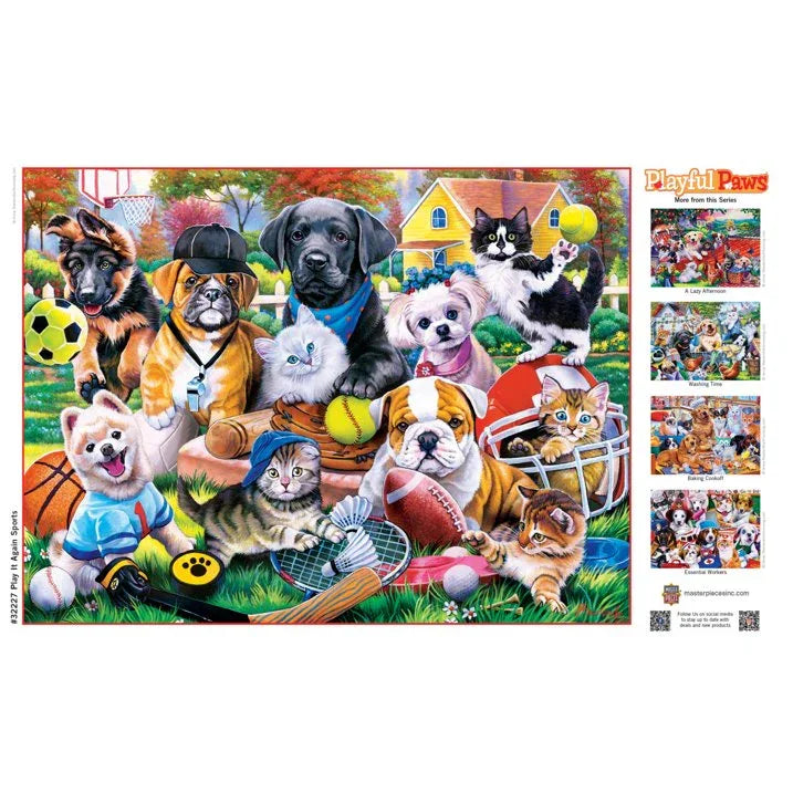 Wholesale Price with free shipping across the USA for MasterPieces 300 Piece EZ Grip Puzzle - Play it Again Sports - 18