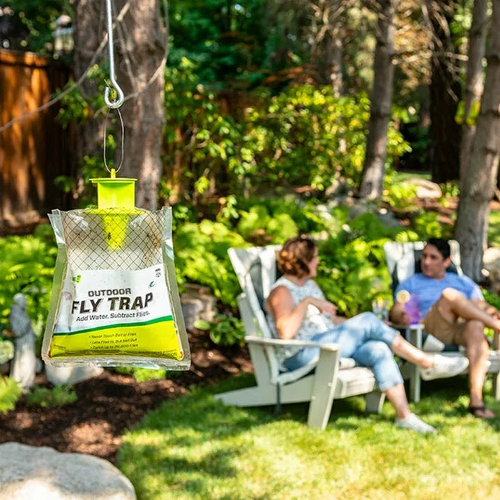 Wholesale Price with free shipping across the USA for RESCUE! Outdoor Disposable Hanging Fly Trap, 1 Resin Trap - Manji Distributors