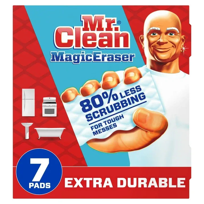 Wholesale Price with free shipping across the USA for (4 pack) Mr. Clean Magic Eraser Extra Durable All-Purpose Cleaning Pads with Durafoam, 7 Ct - Manji Distributors