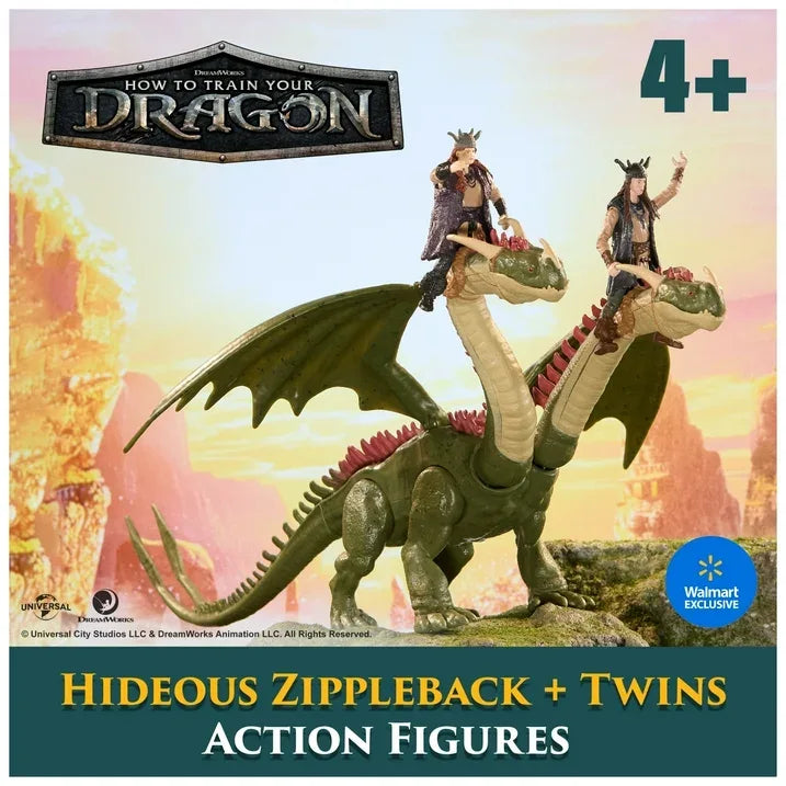 Wholesale Price with free shipping across the USA for Dreamworks Dragons, Hideous Zippleback, Ruffnut & Tuffnut, Viking Duo Action Figures - Manji Distributors