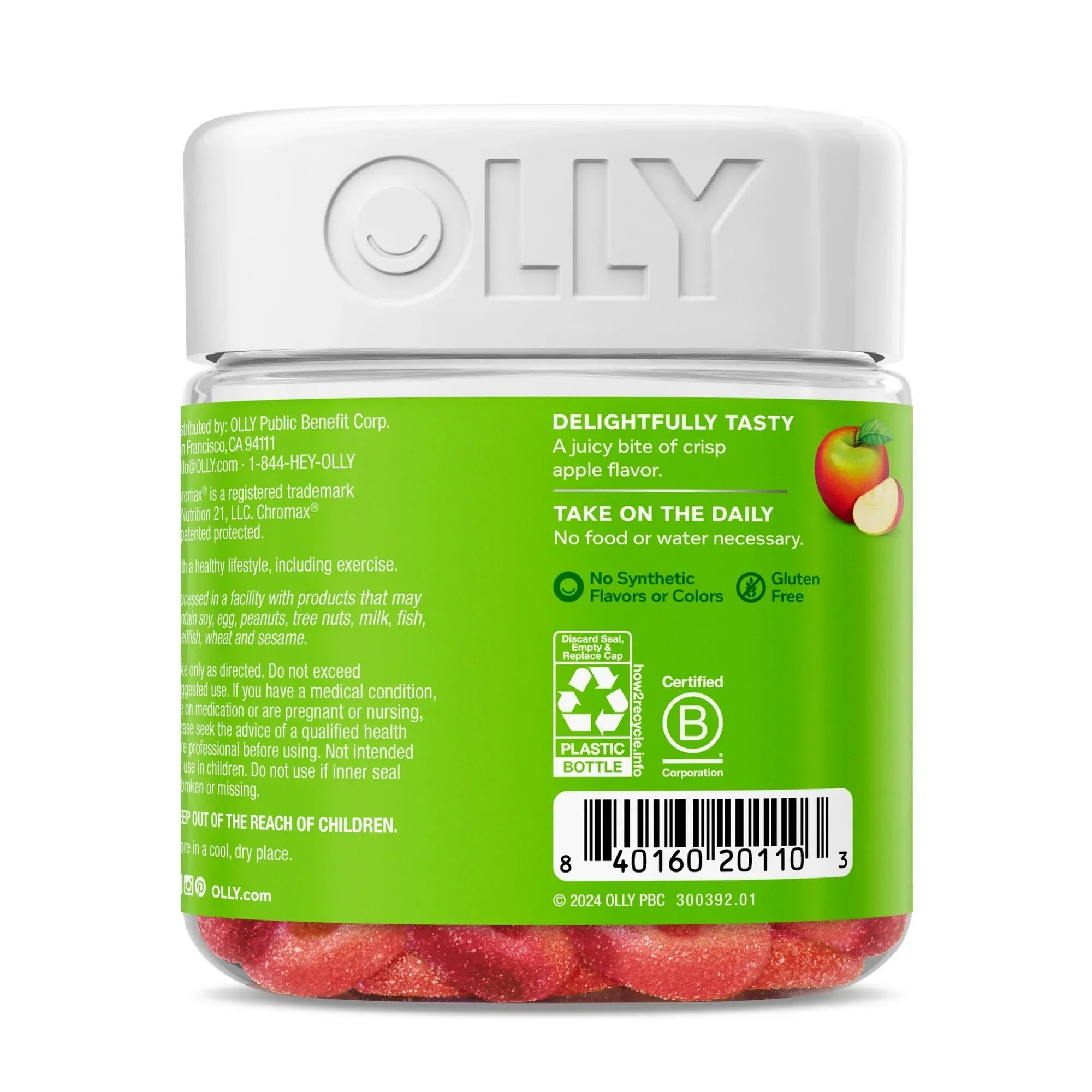 Wholesale Price with free shipping across the USA for OLLY Metabolism Gummy Rings, Apple Cider Vinegar, Chromium, Adult Metabolism* Support, Apple, 30 Ct - Manji Distributors