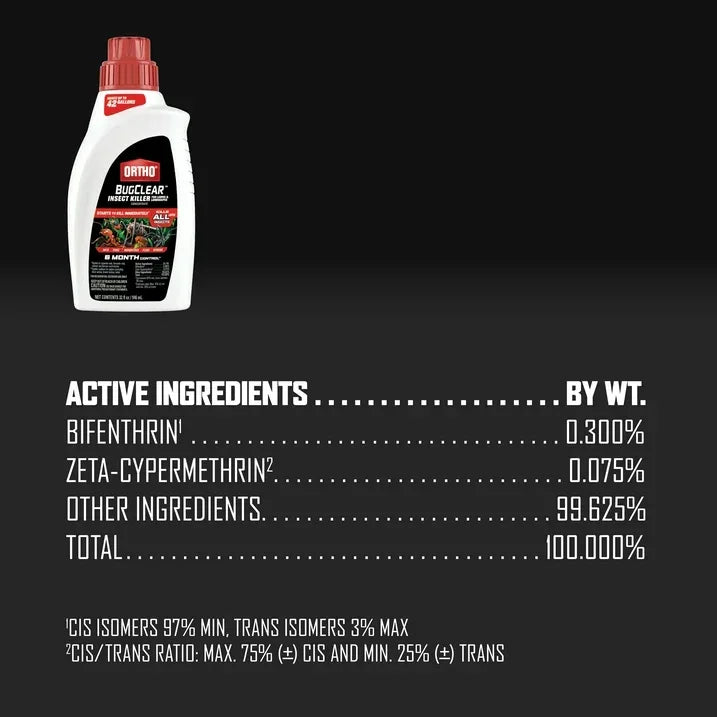 Wholesale Price with free shipping across the USA for Ortho BugClear Insect Killer for Lawns and Landscapes Concentrate, 32 fl. oz. - Manji Distributors