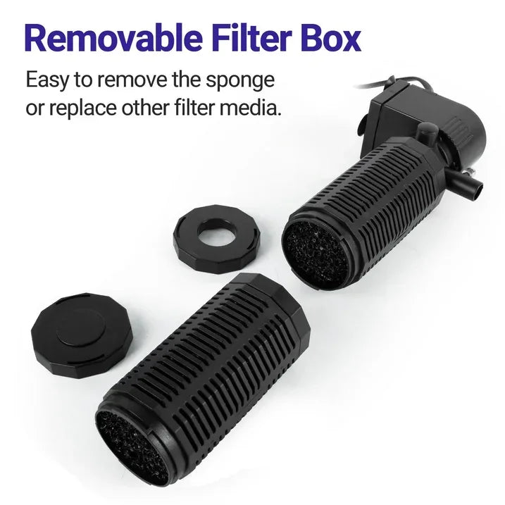 Wholesale Price with free shipping across the USA for WEINFUN 25W Aquarium Internal Filter, with Aeration System, Silent Submersible Filters, for 60-150 Gallon Tanks - Manji Distributors