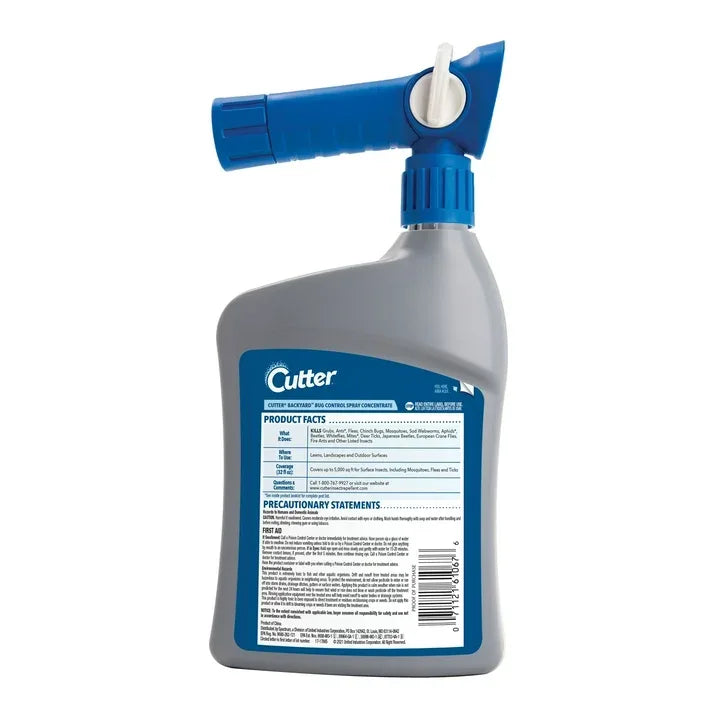Wholesale Price with free shipping across the USA for (2 pack) Cutter Backyard Bug Control Spray Concentrate, QuickFlip Hose-End Sprayer, 32 Ounce - Manji Distributors