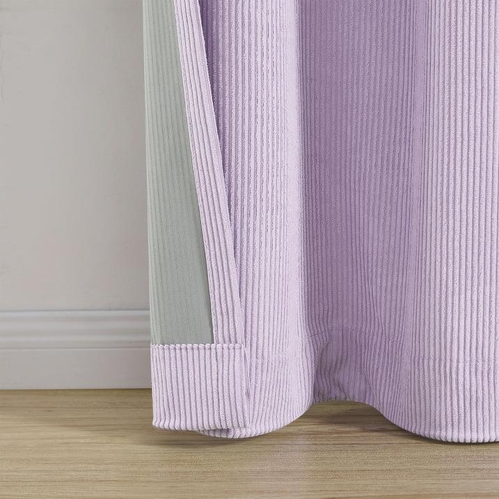Wholesale Price with free shipping across the USA for Your Zone Kids' Corduroy Blackout Curtain Panel, 1 Panel, Lilac, 38
