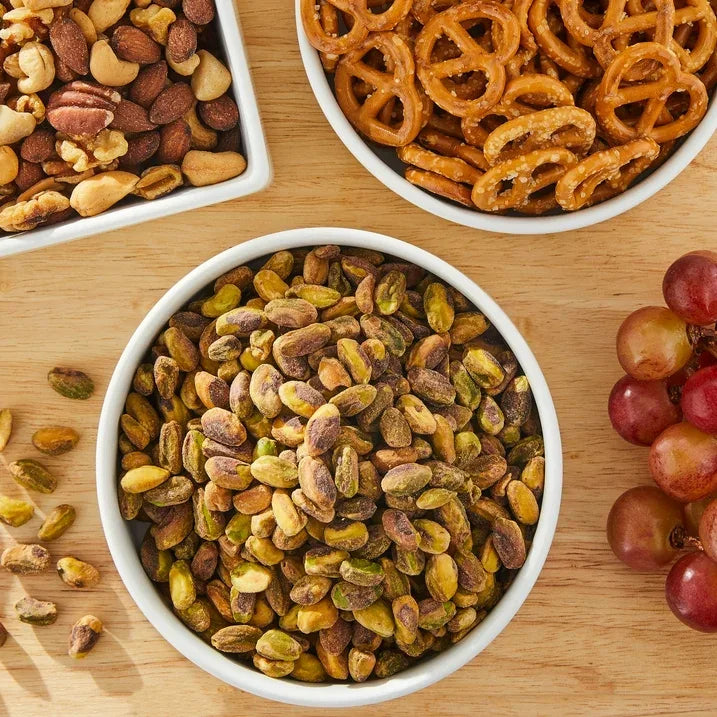 Wholesale Price with free shipping across the USA for Great Value Roasted & Salted, No Shell Pistachios, 12 oz Resealable Bag - Manji Distributors