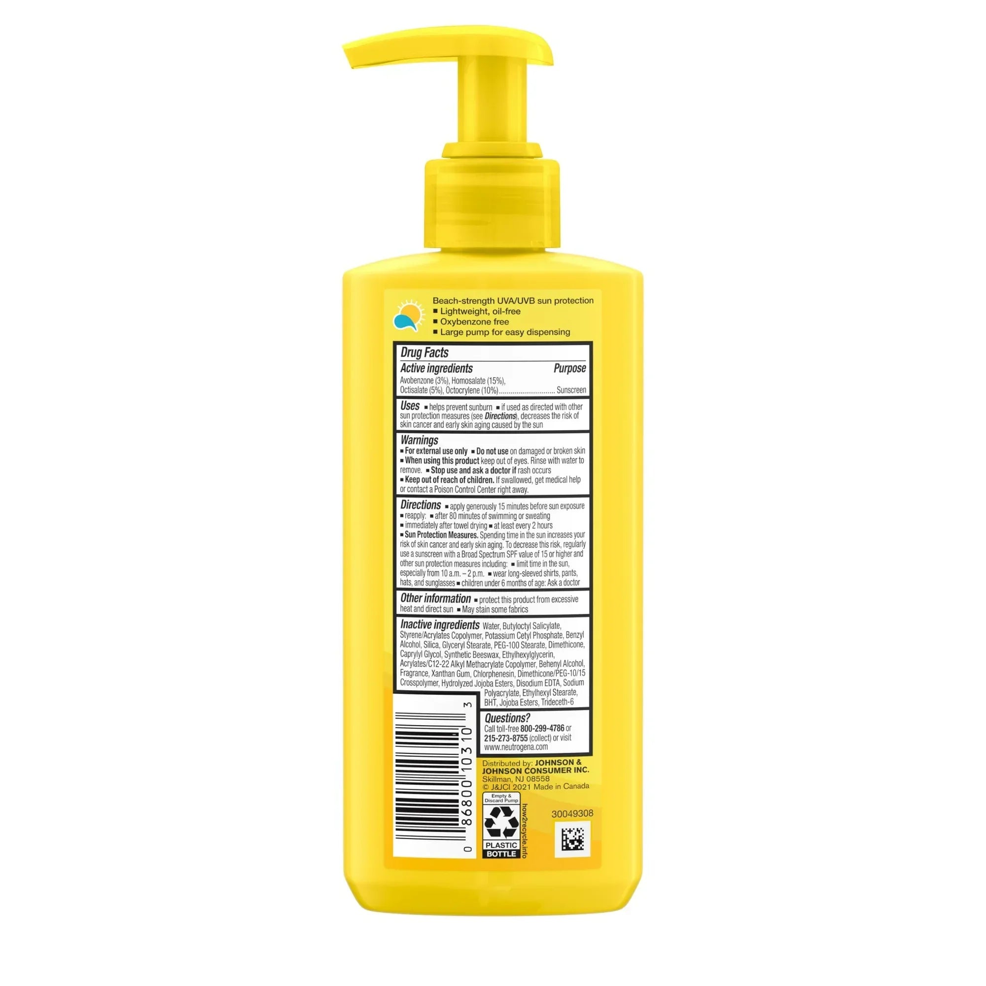 Wholesale Price with free shipping across the USA for Neutrogena Beach Defense SPF 70 Sunscreen Lotion, Oil-Free, 8.5 oz - Manji Distributors