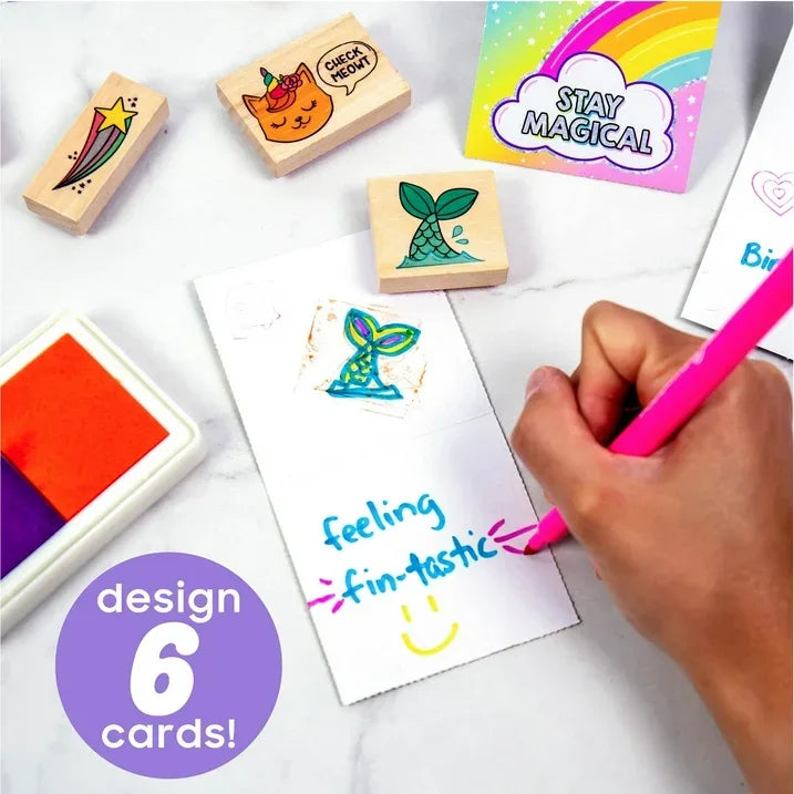 Wholesale Price with free shipping across the USA for Just My Style Wooden Stamp, Art & Craft Kit for Boys & Girls, Kids & Teens (28 Pieces) - Manji Distributors