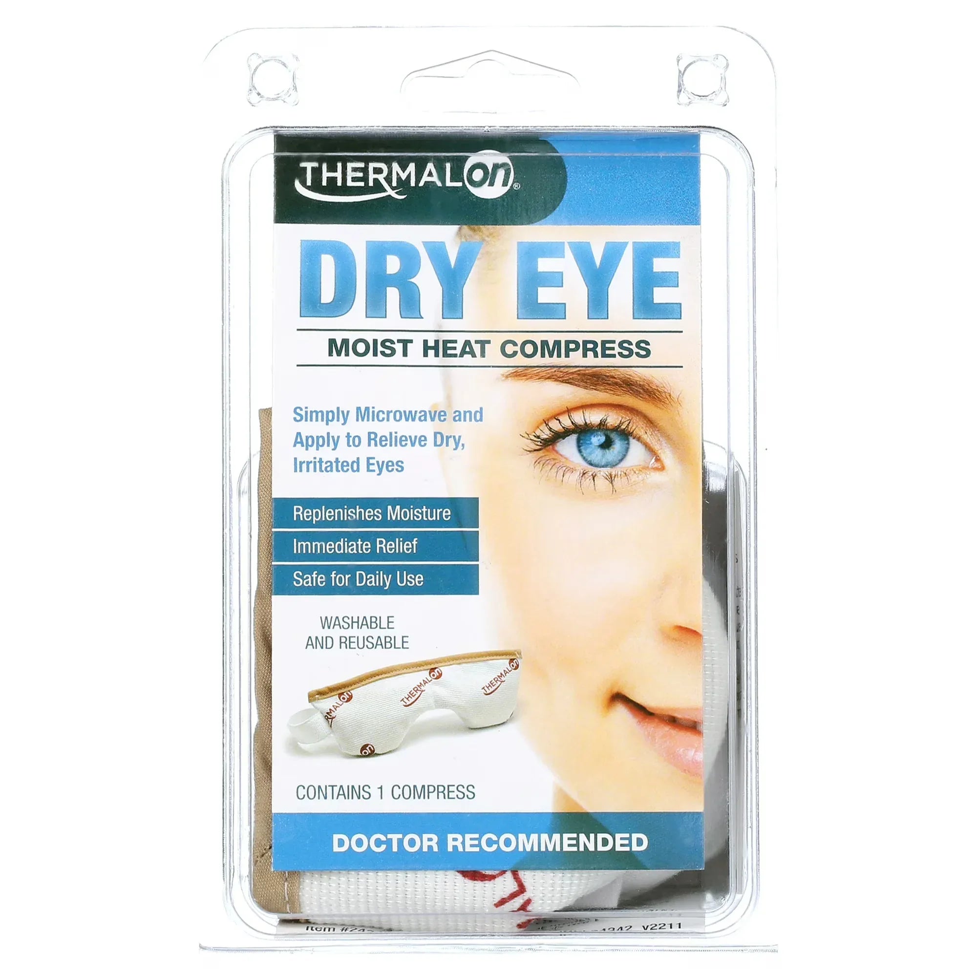 Wholesale Price with free shipping across the USA for Thermalon Dry Eye Moist Heat Compress - 1 Each - Manji Distributors