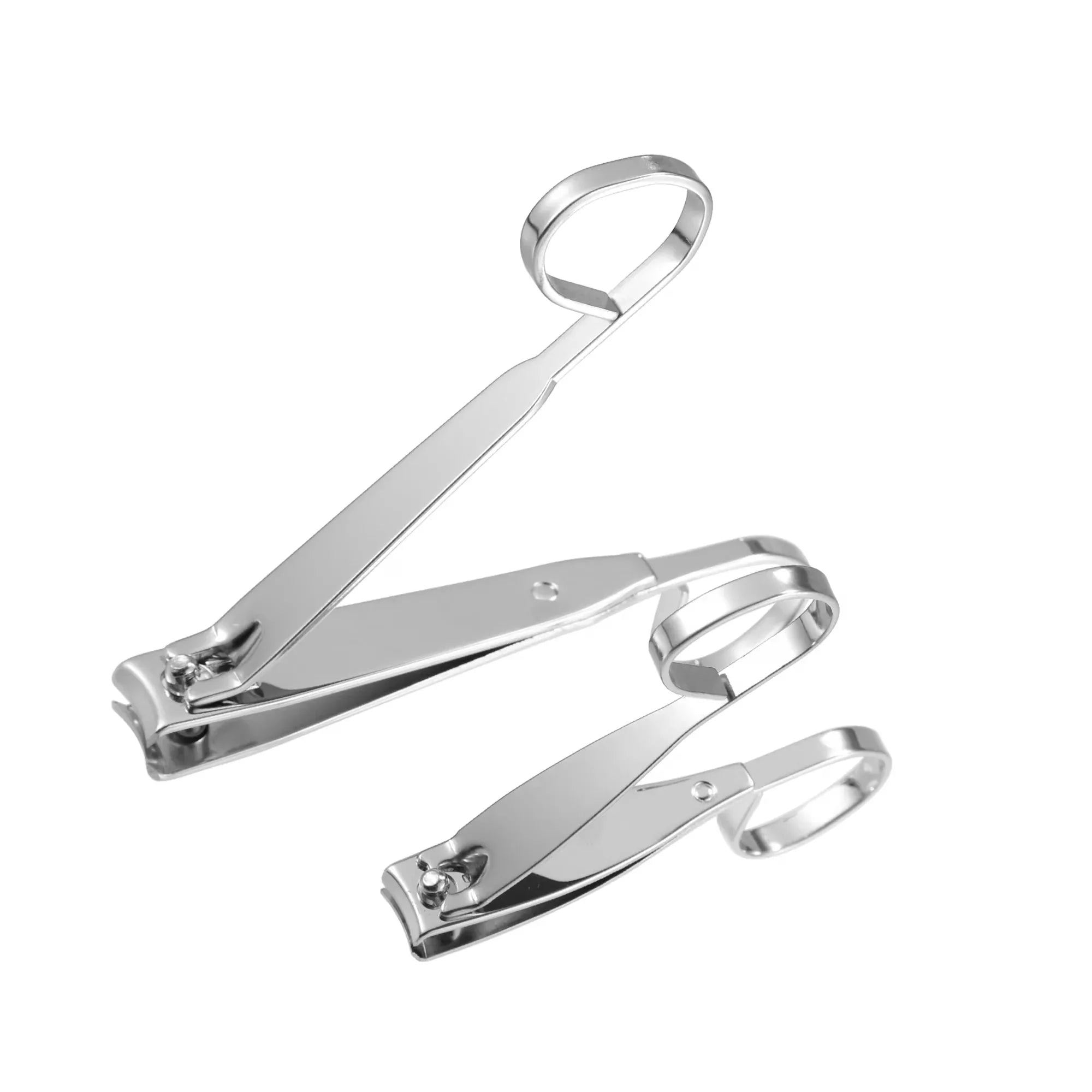 Wholesale Price with free shipping across the USA for Unique Bargains 2 Pcs Nail Cutter Set Professional Nail Clippers for Travel Silver Stone - Manji Distributors