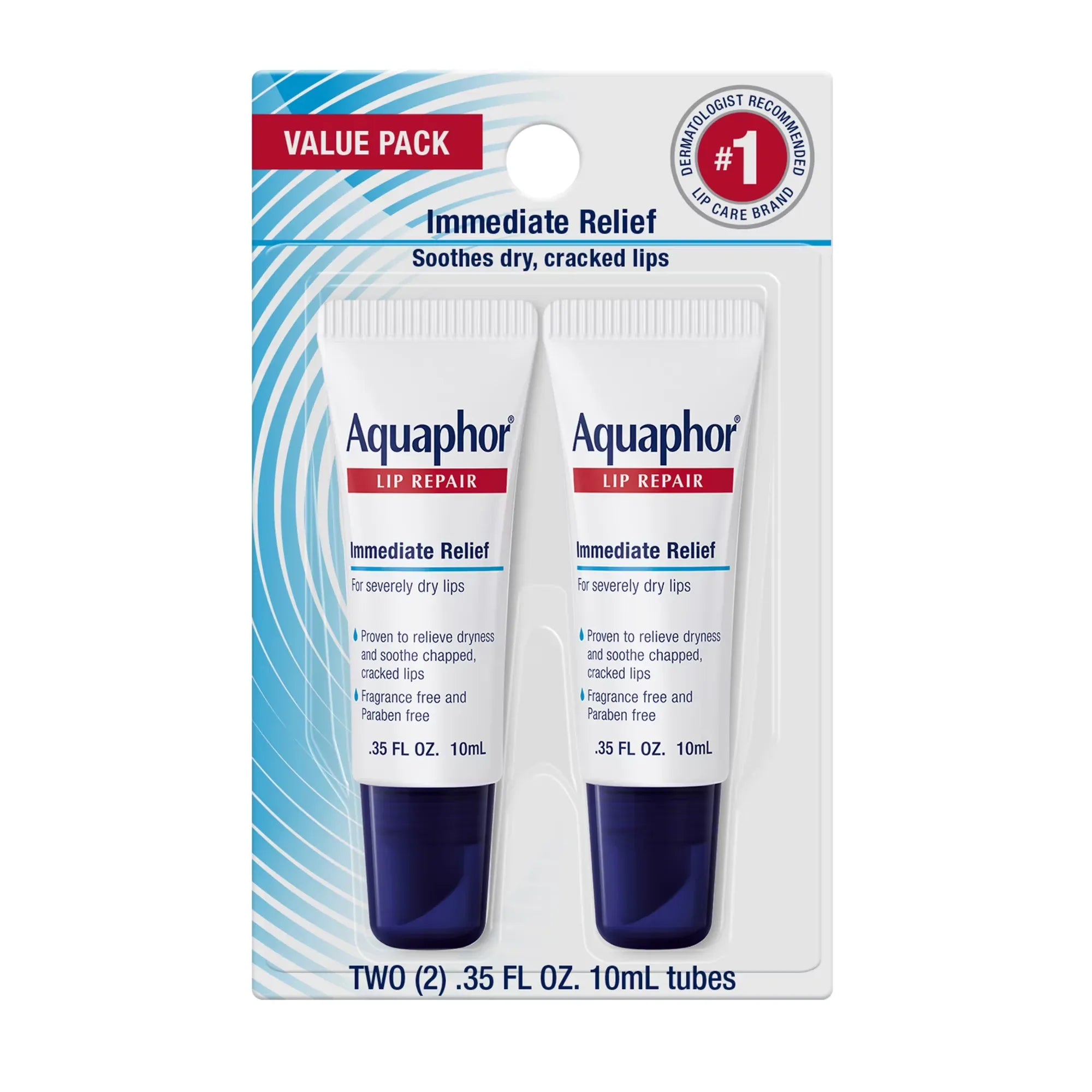Wholesale Price with free shipping across the USA for Aquaphor Lip Repair Ointment for Dry Chapped Lips, Lip Balm with Shea Butter, 0.35 fl oz, 2 Pack - Manji Distributors