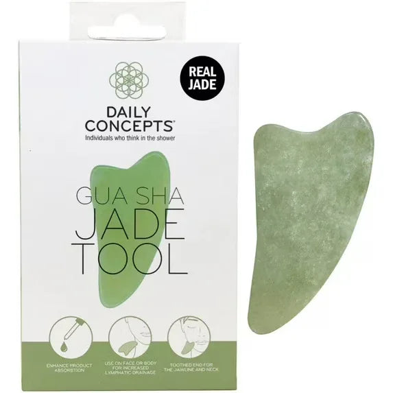 Wholesale Price with free shipping across the USA for Daily Concepts Jade Gua Sha Facial Tool - Manji Distributors