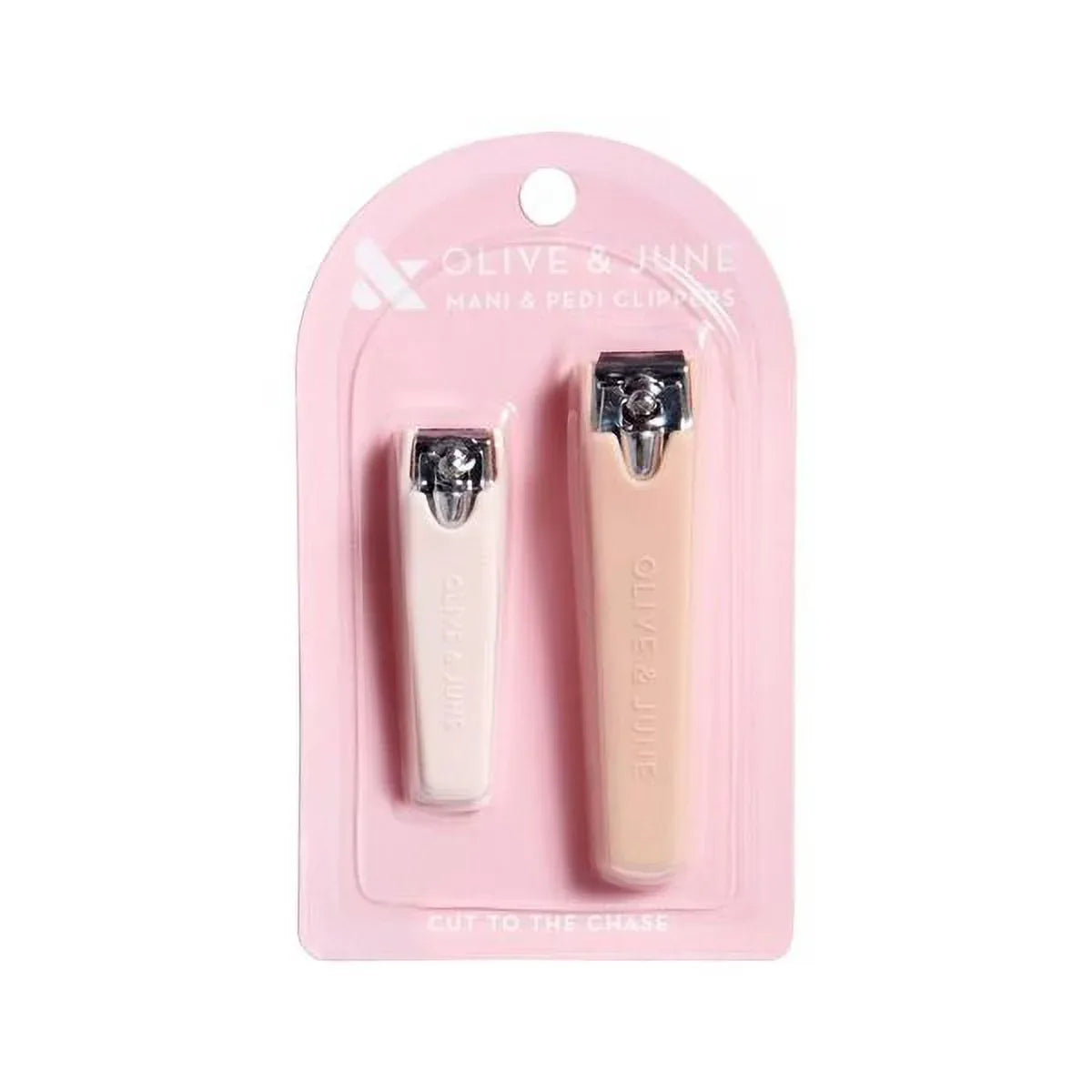 Wholesale Price with free shipping across the USA for Olive & June Mani & Pedi Clippers, 2 Count, Pink - Manji Distributors