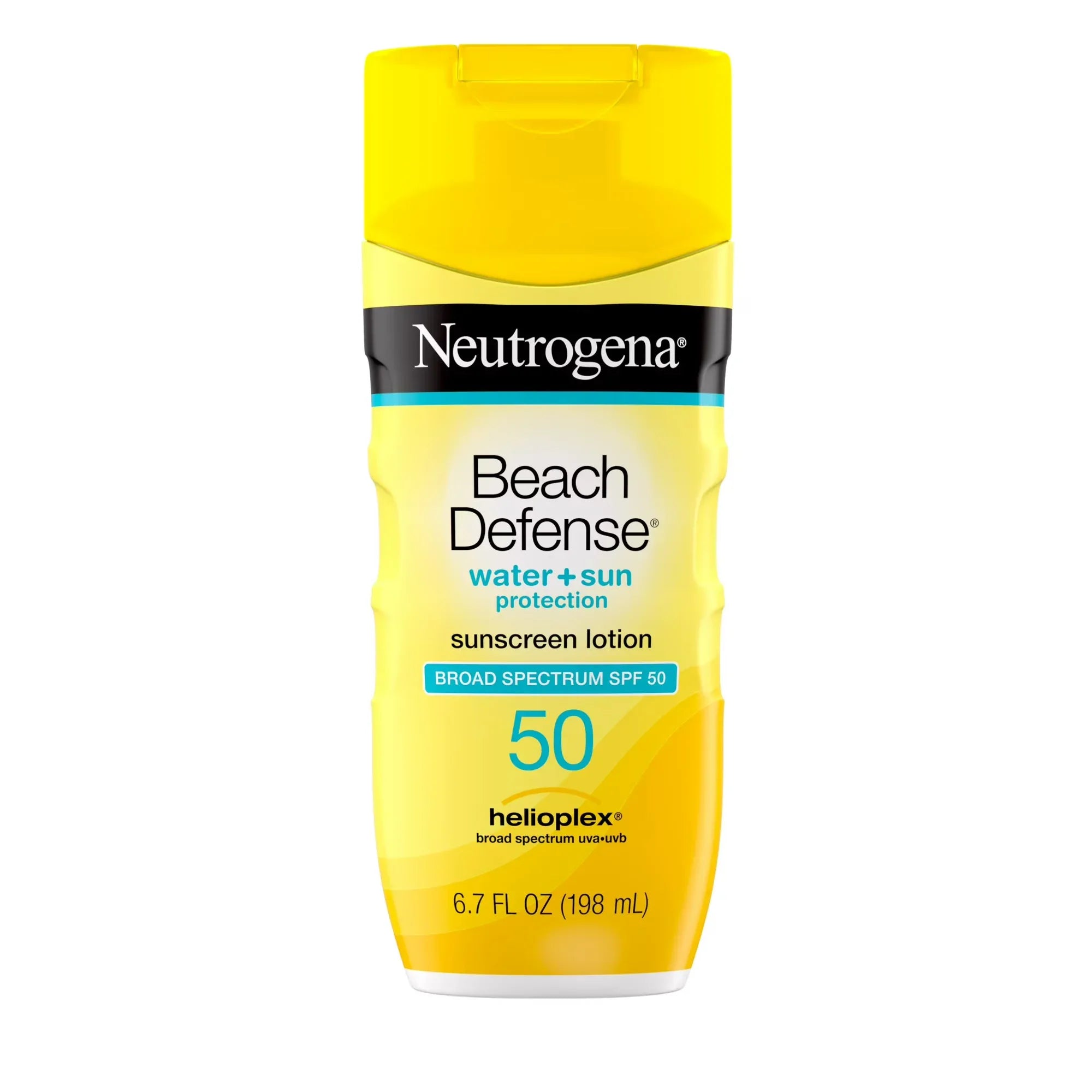 Wholesale Price with free shipping across the USA for Neutrogena Beach Defense SPF 50 Sunscreen Lotion, Oil-Free, 6.7 oz - Manji Distributors