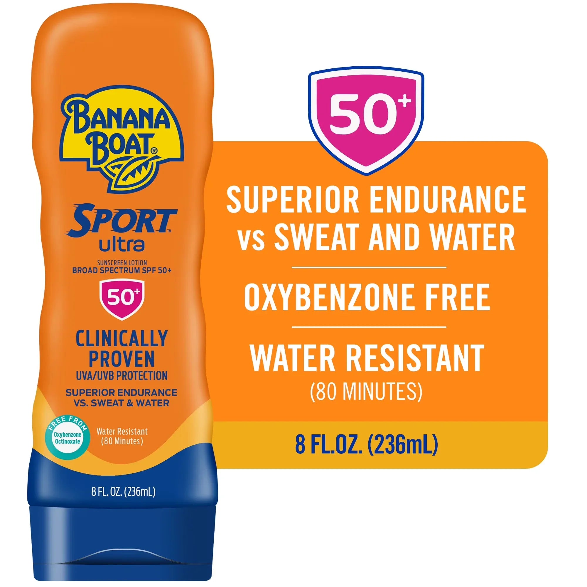 Wholesale Price with free shipping across the USA for Banana Boat Sport Ultra Sunscreen Lotion, SPF 50, 8 fl oz - Manji Distributors