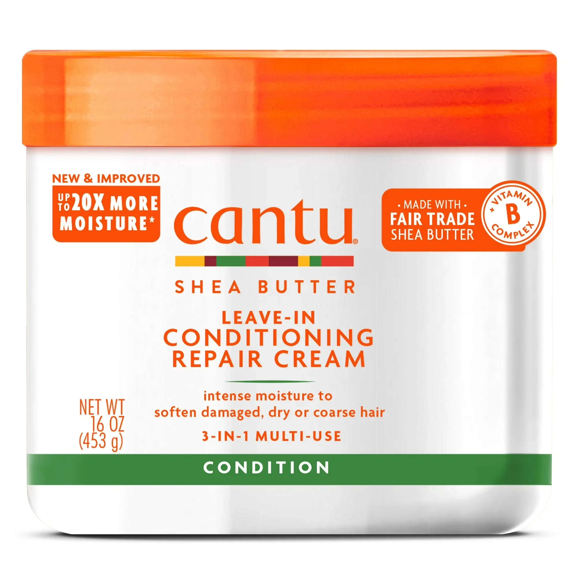 Wholesale Price with free shipping across the USA for Cantu Shea Butter Leave-In Conditioning Repair Cream, 16 oz - Manji Distributors