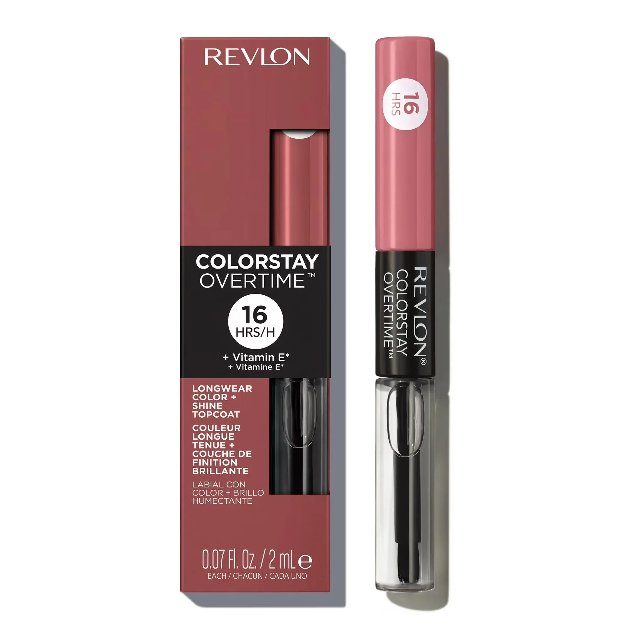 Wholesale Price with free shipping across the USA for Revlon ColorStay Overtime Longwearing Gloss Lipstick with Vitamin E, 550 Blush Hour, 0.07 fl oz - Manji Distributors