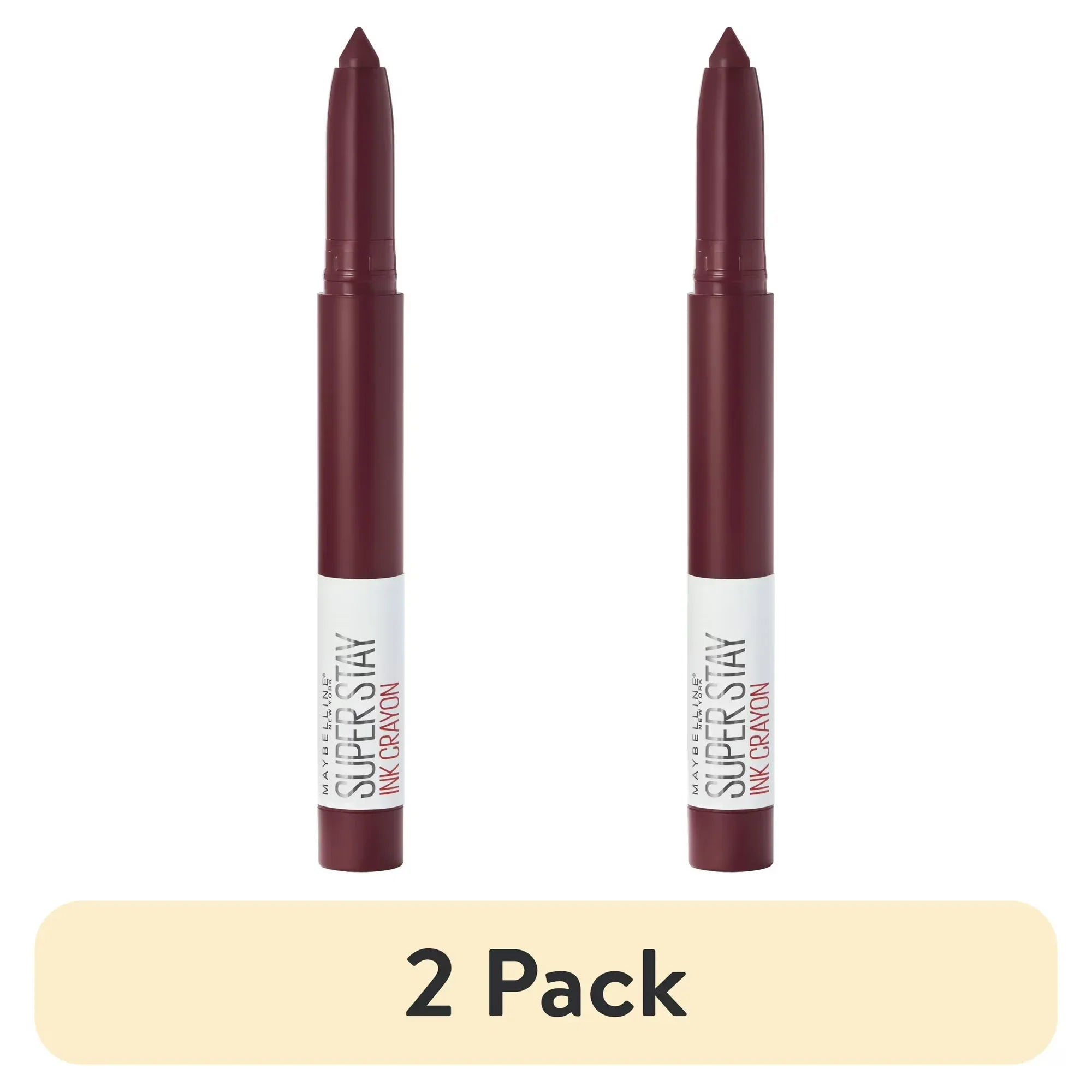 Wholesale Price with free shipping across the USA for (2 pack) Maybelline SuperStay Ink Crayon Matte Lipstick, Settle For More - Manji Distributors