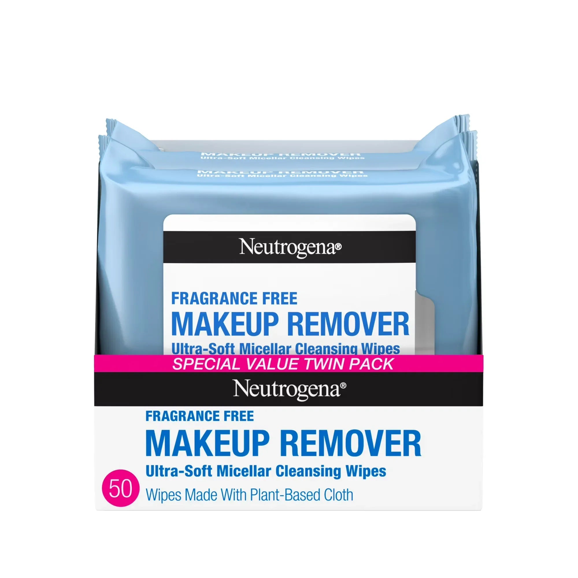 Wholesale Price with free shipping across the USA for Neutrogena Fragrance Free Makeup Remover Wipes, Face Cleansing Towelettes, 25 Count, 2 Pack - Manji Distributors