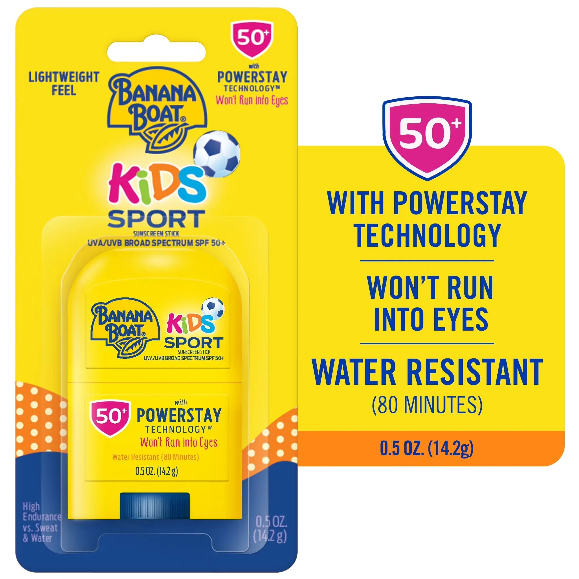 Wholesale Price with free shipping across the USA for Banana Boat Kids Sport Sunscreen Stick SPF 50, Kids Sunscreen Stick, Child Travel Sunscreen, 0.5 oz - Manji Distributors