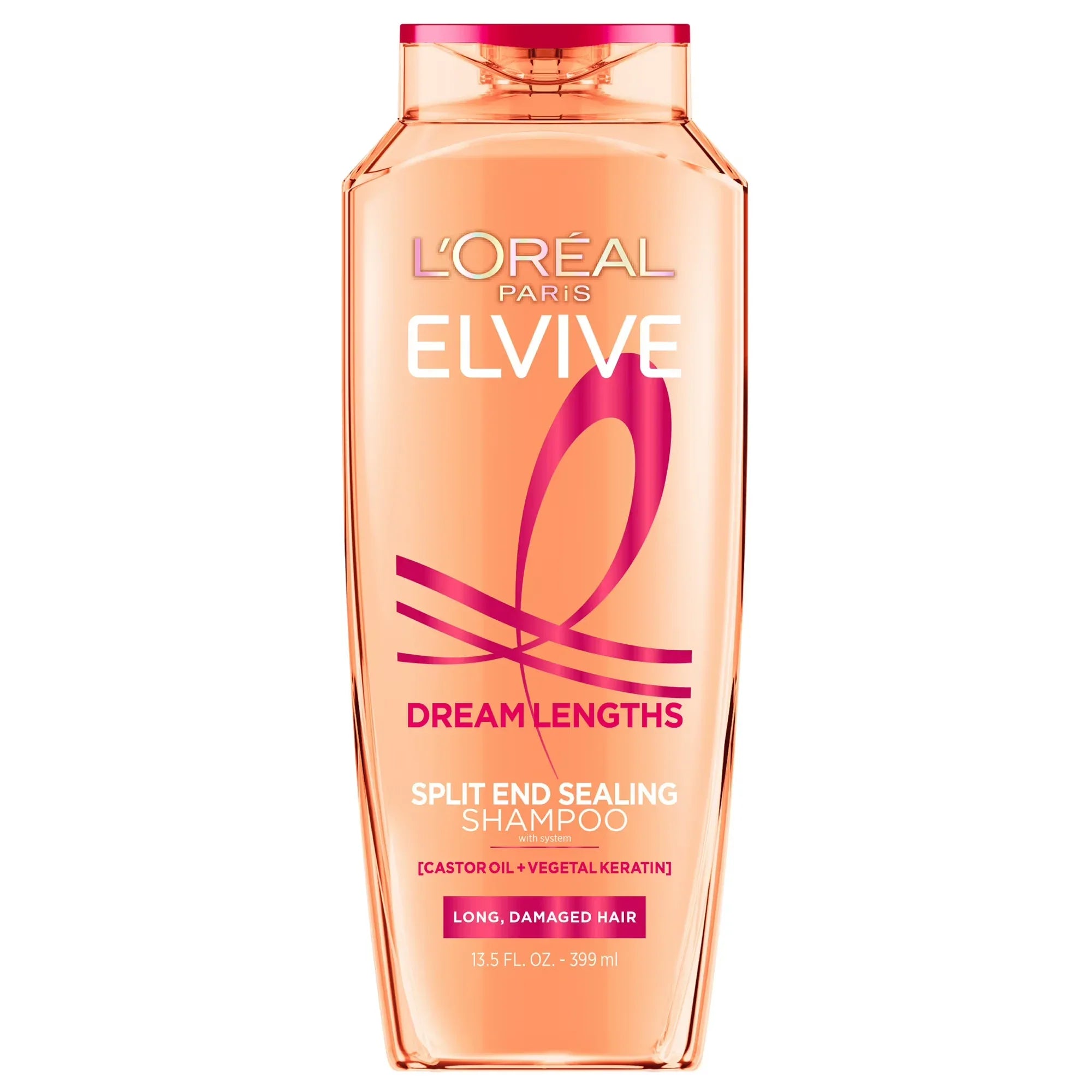 Wholesale Price with free shipping across the USA for L'Oreal Paris Elvive Dream Lengths Restoring, Strengthening and Split End Repair, Shampoo, Damaged Hair, 13.5 fl oz - Manji Distributors