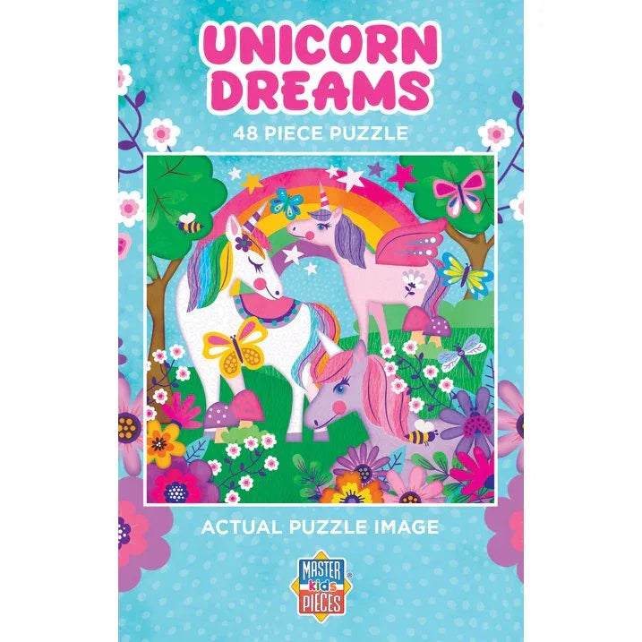 Wholesale Price with free shipping across the USA for Unicorn Dreams 48 Pieces Interlocking Jigsaw Puzzle for Kids - Manji Distributors