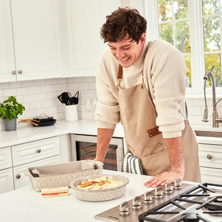 Wholesale Price with free shipping across the USA for Thyme & Table, 10-Piece Ceramic Bakeware Set, with Spatulas & Whisk, Madison - Manji Distributors