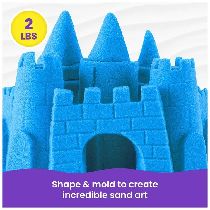 Wholesale Price with free shipping across the USA for Kinetic Sand, 2lbs Blue Play Sand, Moldable Sensory Toys for Kids, Resealable Bag (Packaging May Vary), for Ages 3 and up - Manji Distributors