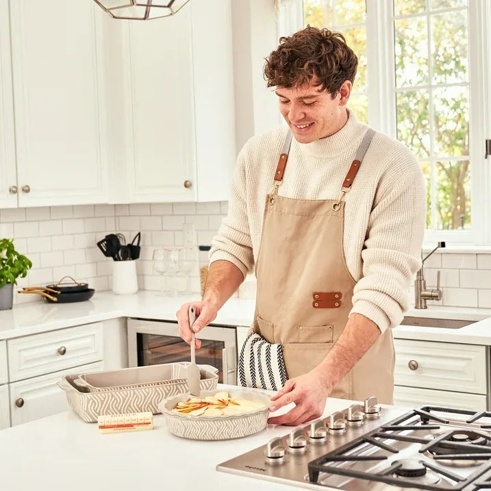 Wholesale Price with free shipping across the USA for Thyme & Table, 10-Piece Ceramic Bakeware Set, with Spatulas & Whisk, Madison - Manji Distributors