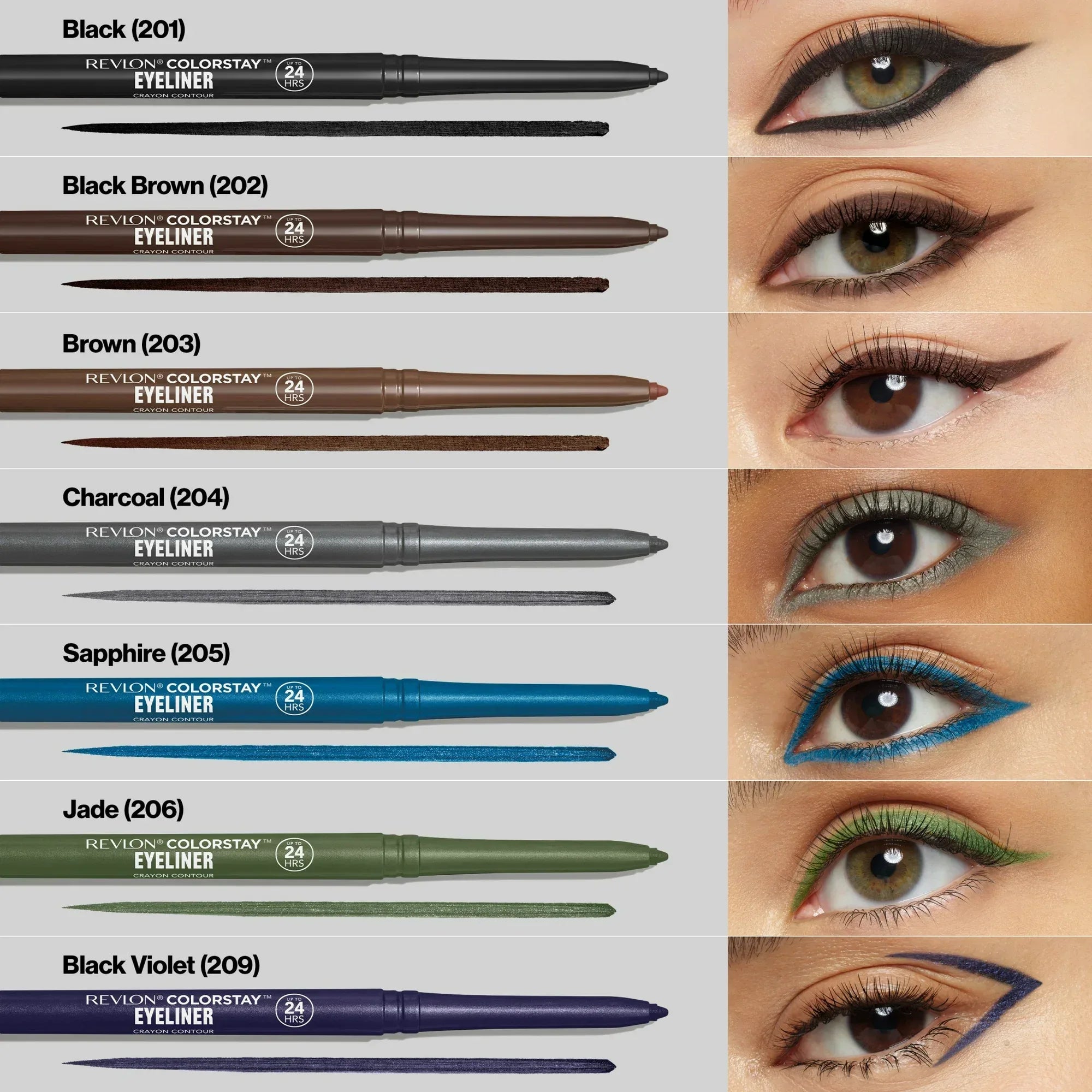 Wholesale Price with free shipping across the USA for Revlon ColorStay Waterproof Eyeliner Pencil, Built-In Sharpener, 203 Brown, 0.01 oz - Manji Distributors