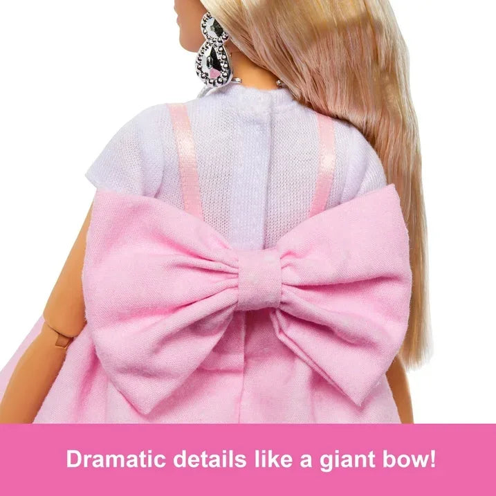 Wholesale Price with free shipping across the USA for Barbie Deluxe Style Doll #3 in Pastel Pink Barbiecore Dress with Oversized Bow, Blond Hair - Manji Distributors