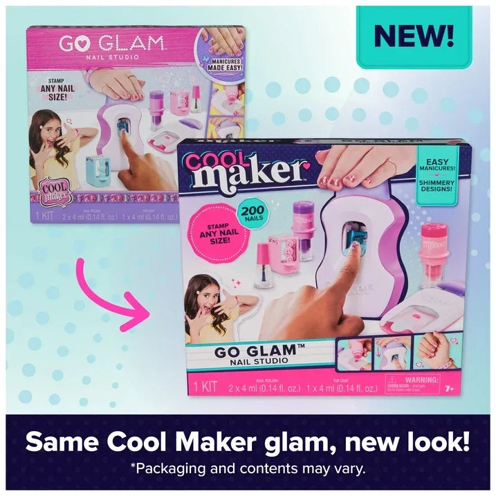 Wholesale Price with free shipping across the USA for Cool Maker, GO GLAM Nail Art Studio Stamper Toy, Nail Polish Applique (Packaging May Vary) - Manji Distributors
